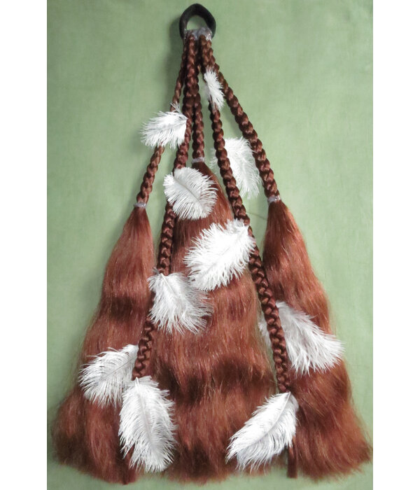 Magician DIY hair piece for you to decorat - henna red