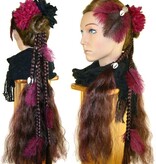 Magician DIY hair piece for you to decorat - henna red