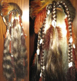 Magician DIY hair piece for you to decorat - henna red