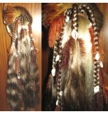 Magician DIY hair piece for you to decorat - henna red