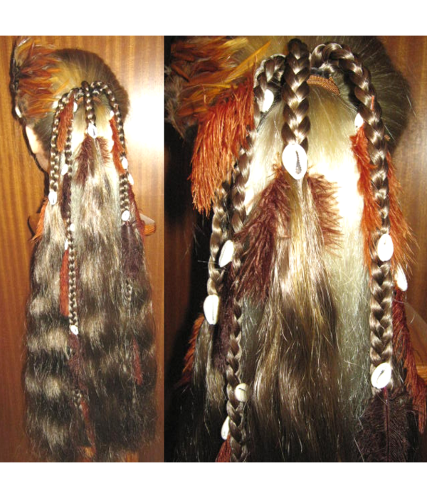 Magician DIY hair piece for you to decorat - henna red