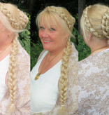 Messy Clip-In Accent (Twist) Braids M light blond mix