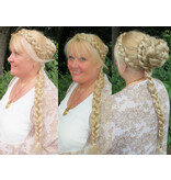 Messy Clip-In Accent (Twist) Braids M light blond mix
