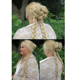 Messy Clip-In Accent (Twist) Braids M light blond mix