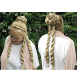 Messy Clip-In Accent (Twist) Braids M light blond mix