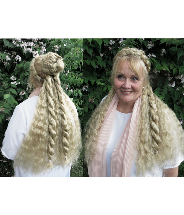 Messy Clip-In Accent (Twist) Braids M light blond mix
