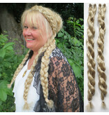 Messy Clip-In Accent (Twist) Braids M light blond mix
