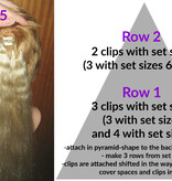 Clip-in Extensions, bright red, small waves