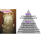 Clip-in Extensions, bright red, small waves