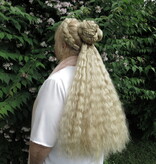 Clip-in Extensions, bright red, small waves