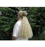 Clip-in Extensions, bright red, small waves
