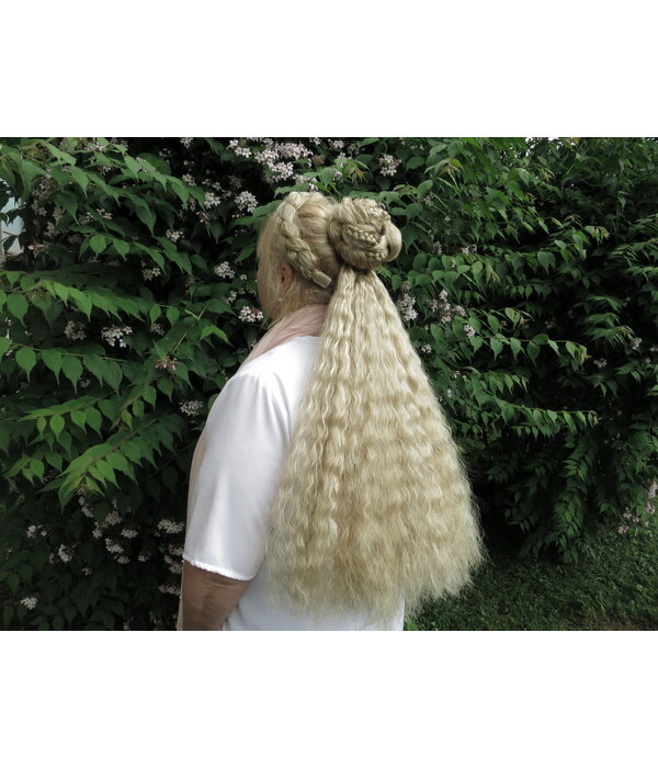Clip-in Extensions, bright red, small waves