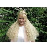 Clip-in Extensions, bright red, small waves