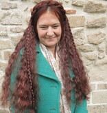 Clip-in Extensions, bright red, small waves