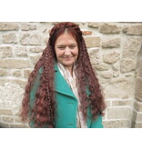 Clip-in Extensions, bright red, small waves