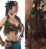 Peacock Cowry Braids Extension auburnish brown