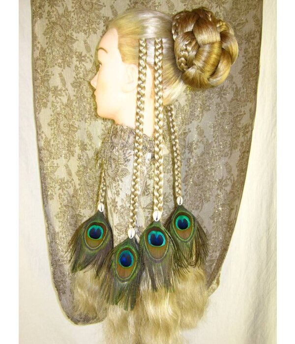 Peacock Cowry Braids Extension auburnish brown