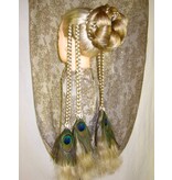 Peacock Cowry Braids Extension auburnish brown