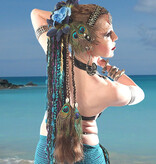 Peacock Cowry Braids Extension auburnish brown