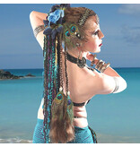 Peacock Cowry Braids Extension auburnish brown