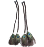 Peacock Cowry Braids Extension auburnish brown