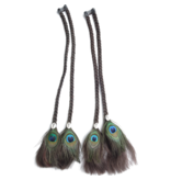 Peacock Cowry Braids Extension auburnish brown