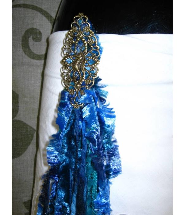 Blue Mermaid (Peacock) hip & hair tassel