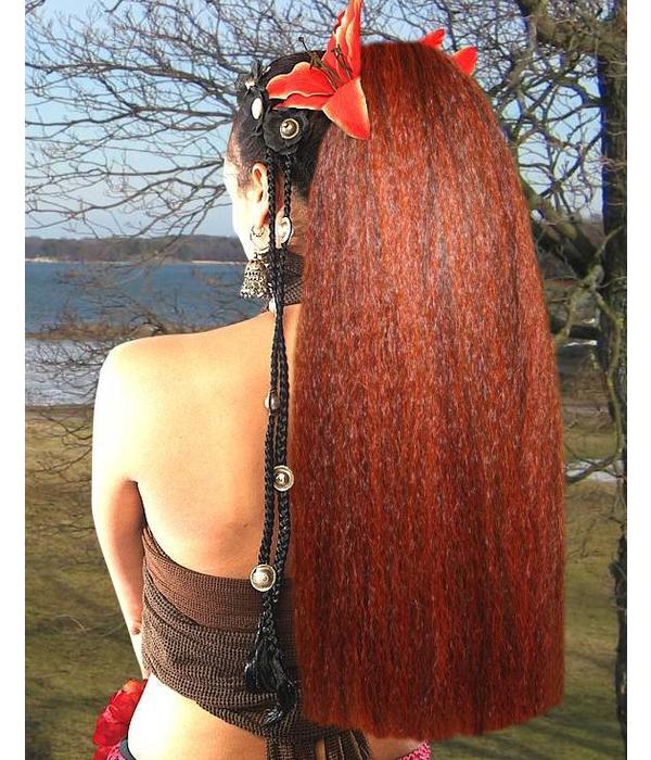 Hair Fall Size L, crimped hair