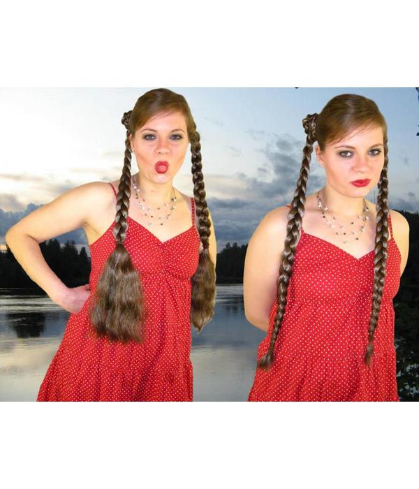Long Wavy Pigtail Hair Extensions