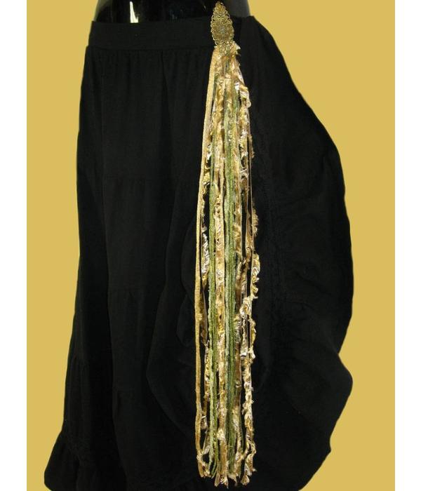 Fantasy belt tassel clip Rhine Gold