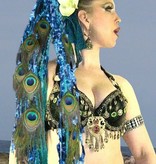 Blue Mermaid Peacock hair extension
