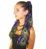 Purple Passion Peacock Yarn Hair Fall