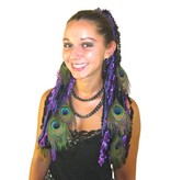 Purple Passion Peacock Yarn Hair Fall