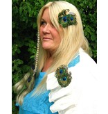 Silver Butterfly Peacock Fascinator