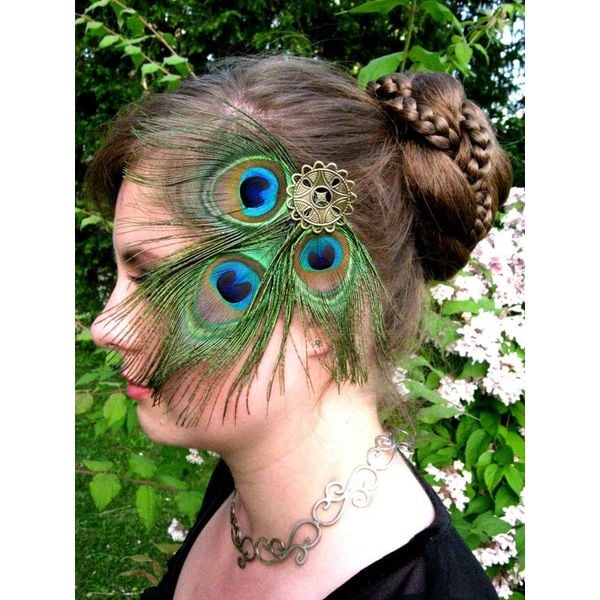 Peacock Fantasy Headpiece