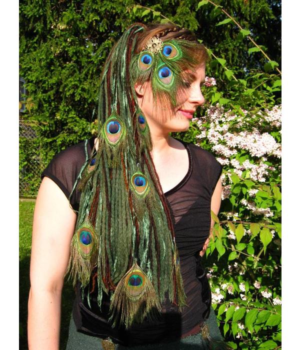 Peacock Feather Fantasy Headpiece