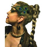 Peacock Tribal Goth Headpiece - black