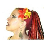 Gipsy Double Lily Hair Flower 2 x