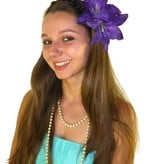 Purple Lily Hair Flower 2 x