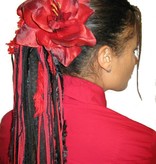 Flamenco Amaryllis Hair Flower 2 x