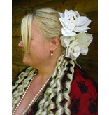 Wedding Amaryllis Hair Flower 2 x