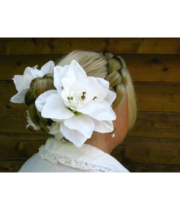 Wedding Amaryllis Hair Flower 2 x
