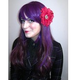 Pink Passion Hair Flower 2 x