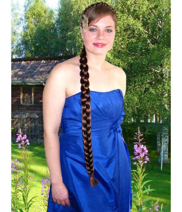 Braided Hair Bun & Braid S extra, crimped hair