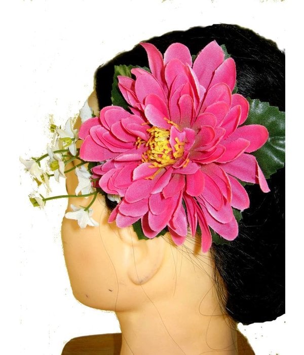 Pink Fairy Hair Flower 2 x