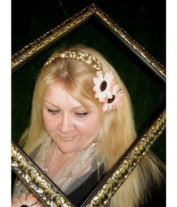 Shabby Chic Gerbera Hair Jewelry 2 x