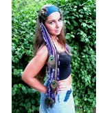 Purple Passion Gold (Peacock) tassel clip