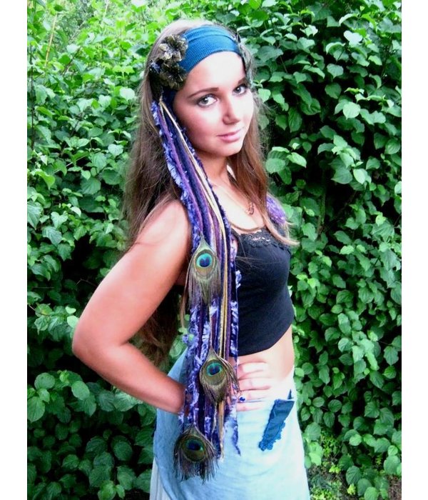 Purple Passion Gold (Peacock) tassel clip