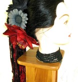 Red Passion Nostalgia Hair Flower Set