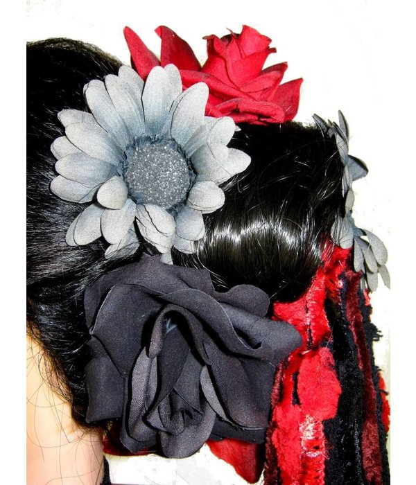 Red Passion Nostalgia Hair Flower Set